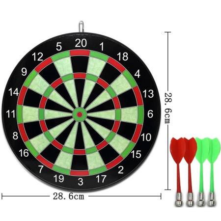 Set Joc Darts Cyrax, 4 Sageti Incluse, Magnetic, Dimensiuni 28.6 x 28.6 cm, Design clasic, Multicolor